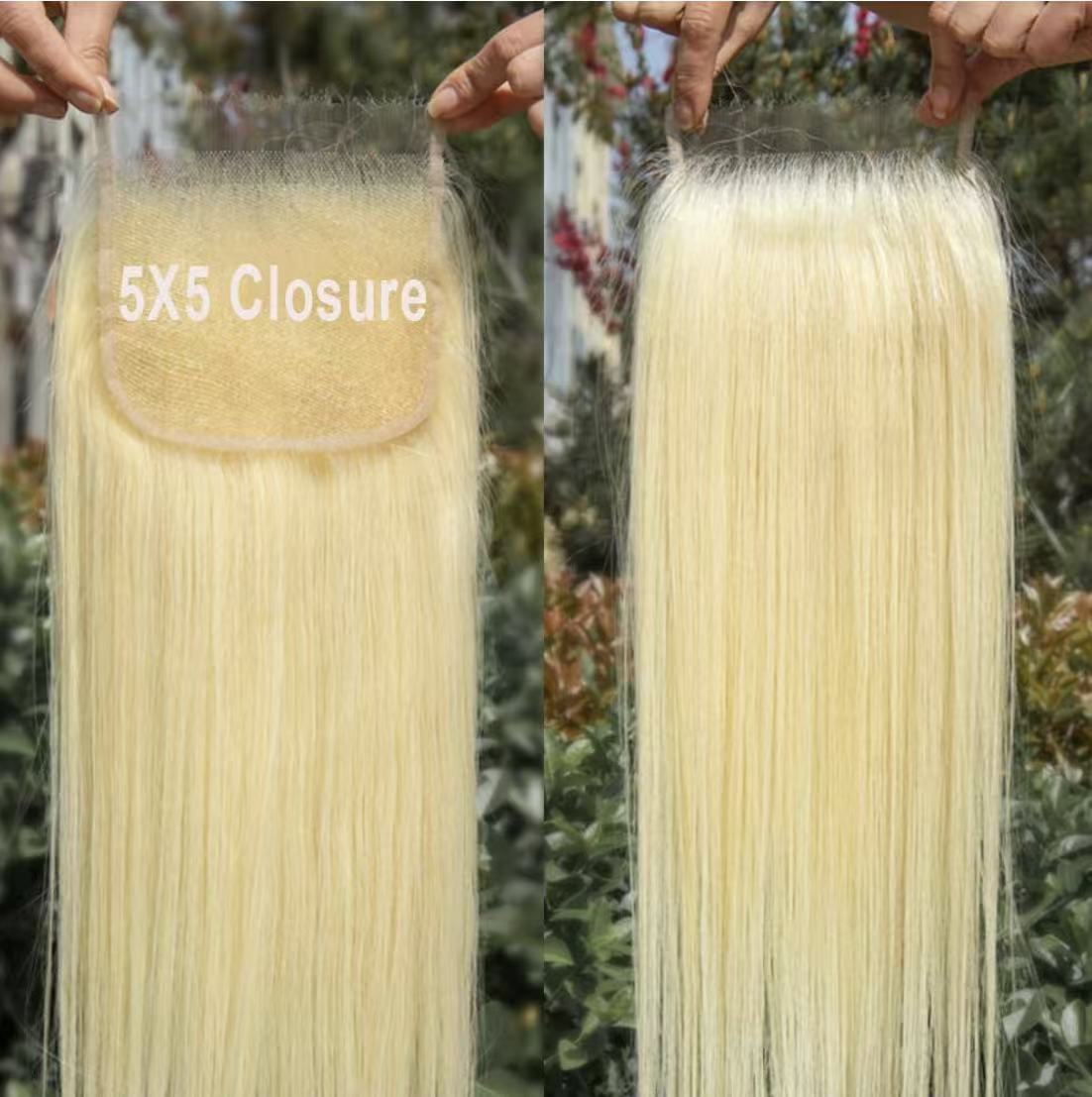 613 blonde lace frontal & lace closure