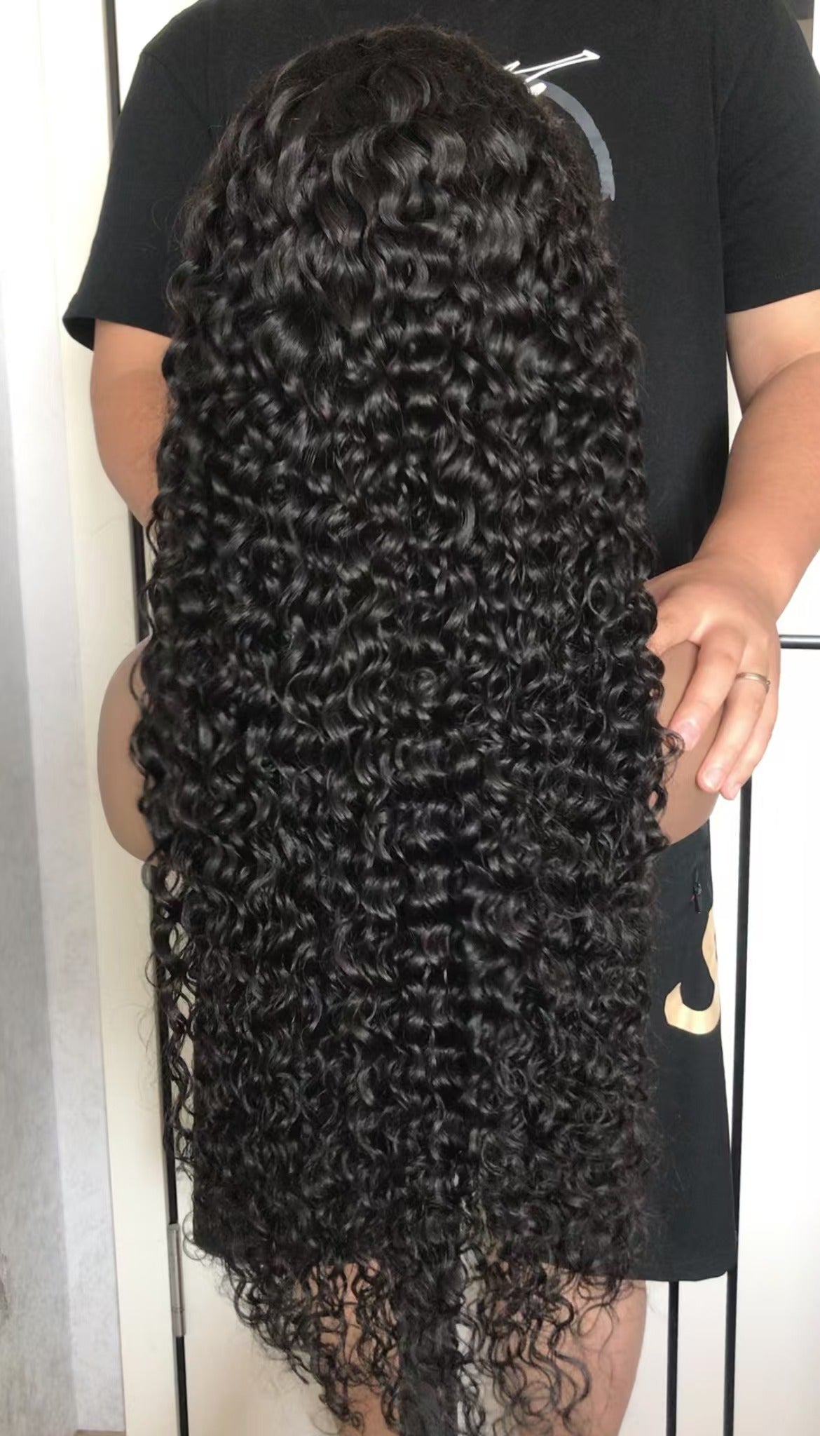 Glueless HD lace wig natural color
