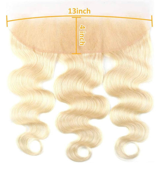 613 blonde lace frontal & lace closure
