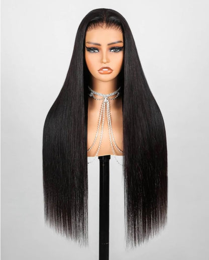Glueless HD lace wig natural color