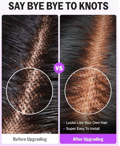 Glueless HD lace wig natural color