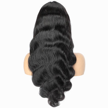 Glueless HD lace wig natural color