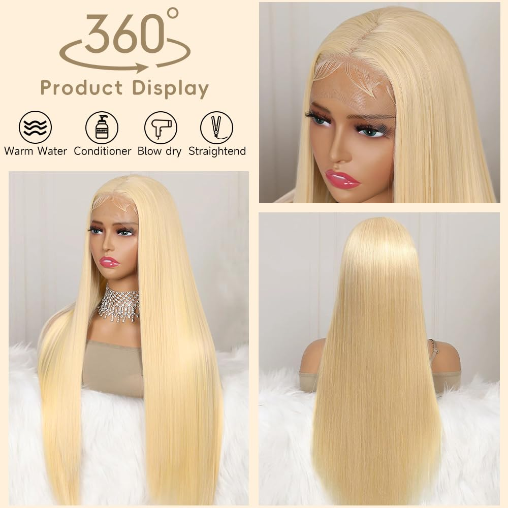 613 blonde HD lace glueless lace wig 200%