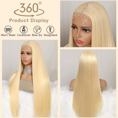 613 blonde HD lace glueless lace wig 200%