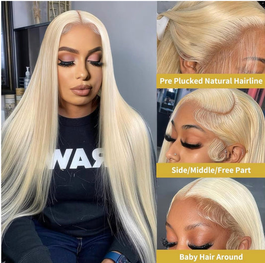 613 blonde HD lace glueless lace wig 200%