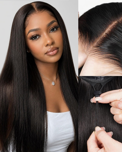 12A 5*5 HD Lace Closure Wig 250% Density Natural Color