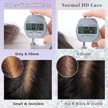 12A 5*5 HD Lace Closure Wig 250% Density Natural Color