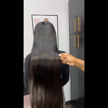 Glueless HD lace wig natural color