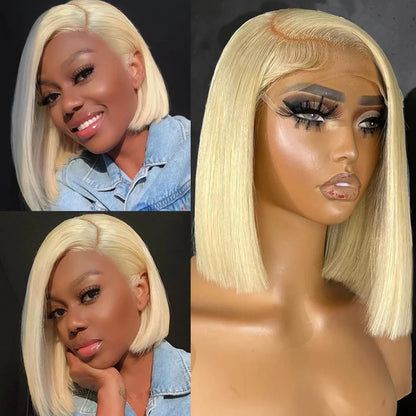 13*4 Transparent Lace Frontal Wig Blonde Color