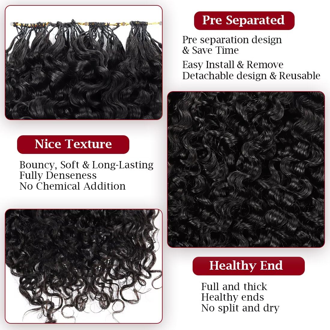 Miracle Knots Crochet Human Hair For Black Women