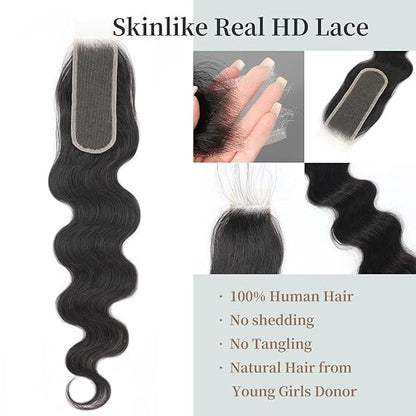 2*6 HD Lace Closure 100% Human Hair