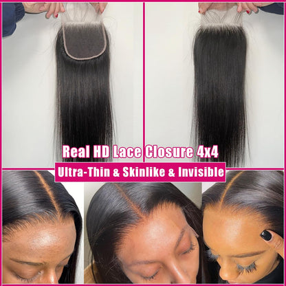 4X4 HD Lace Closure Nautral Color