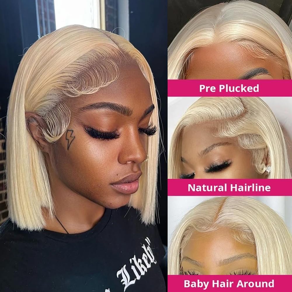 13*4 Transparent Lace Frontal Wig Blonde Color