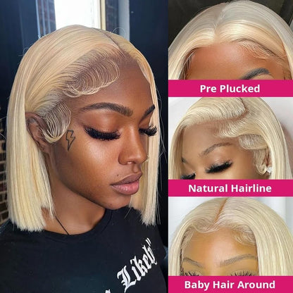 13*4 Transparent Lace Frontal Wig Blonde Color