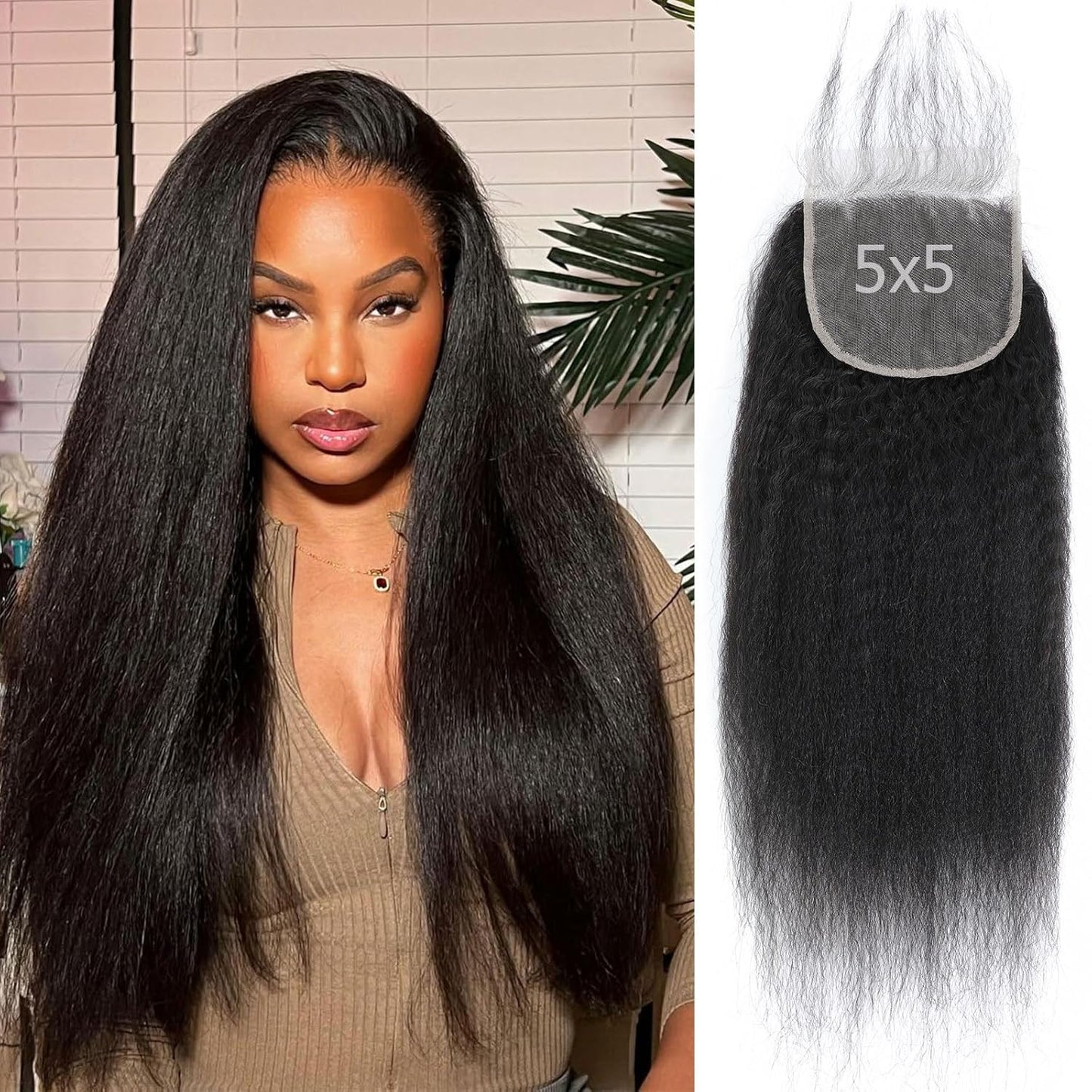 5X5 HD Lace Closure 100% Human Hair