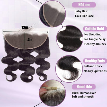 13*4 HD Lace Frontal Natural Color