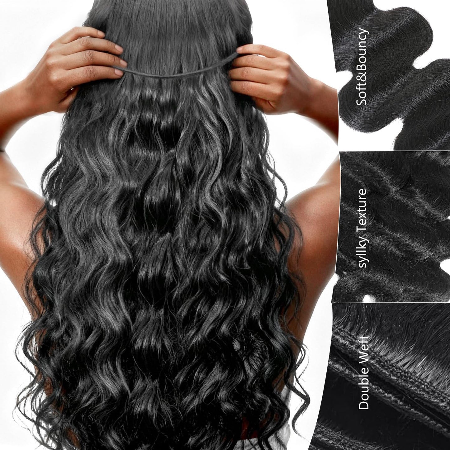 12A Virgin human hair natural color bundles straight/body wave/burmese curly