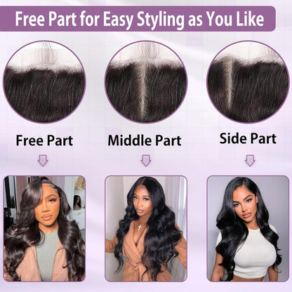 13*4 HD Lace Frontal Natural Color