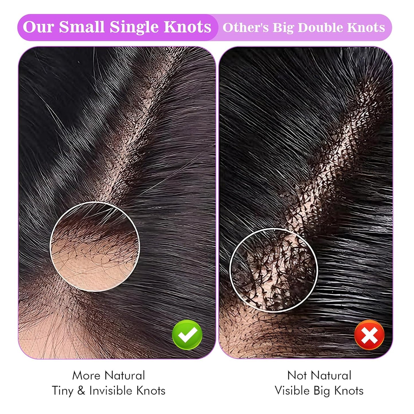 5X5 HD Lace Closure 100% Human Hair