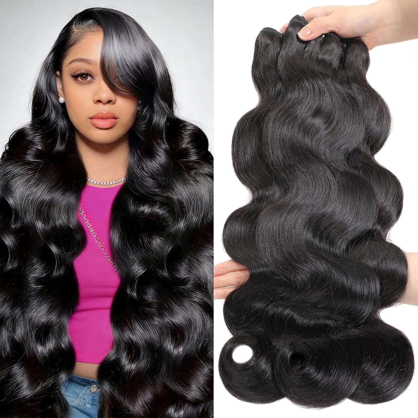 16A Raw Hair Bundles  Natural Color