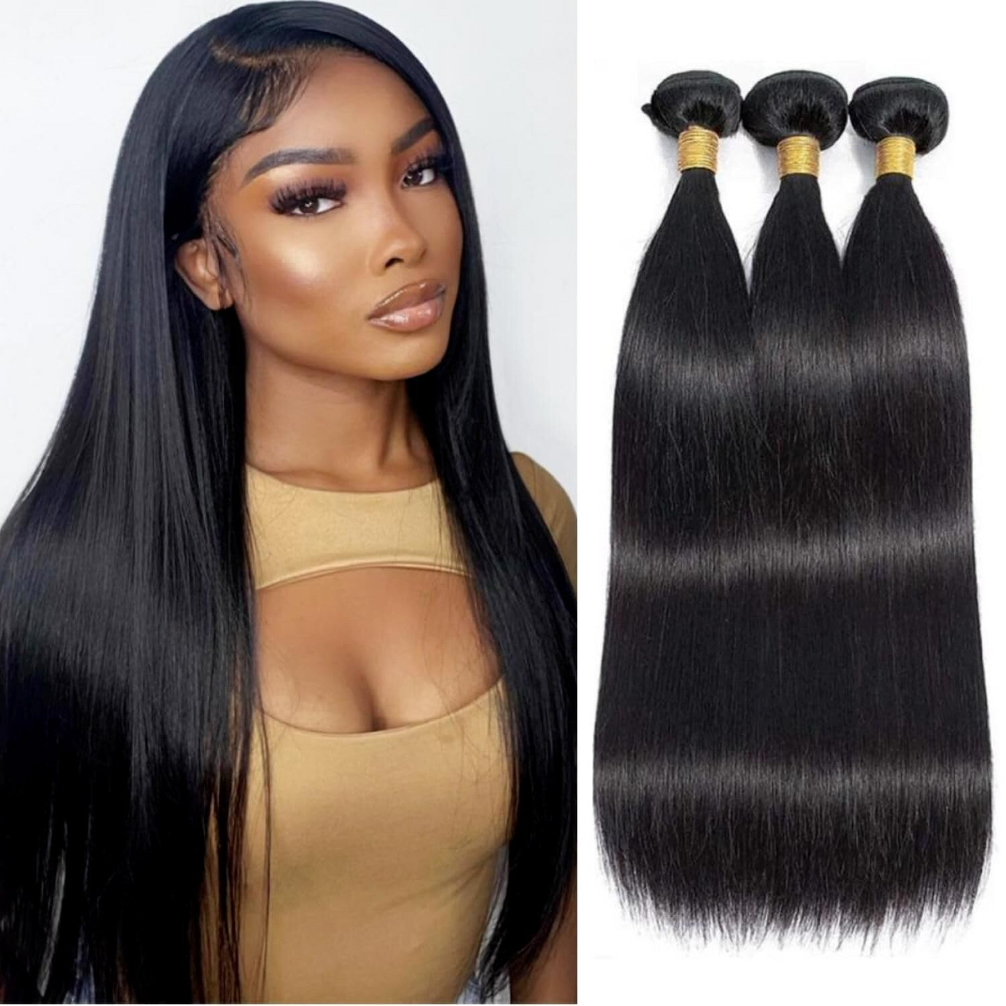 Virgin hair natural color bundles