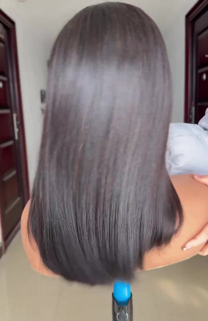 12A Vietnam straight bob wig human hair transparent lace