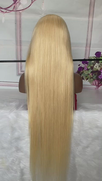 613 blonde HD lace glueless lace wig 200%