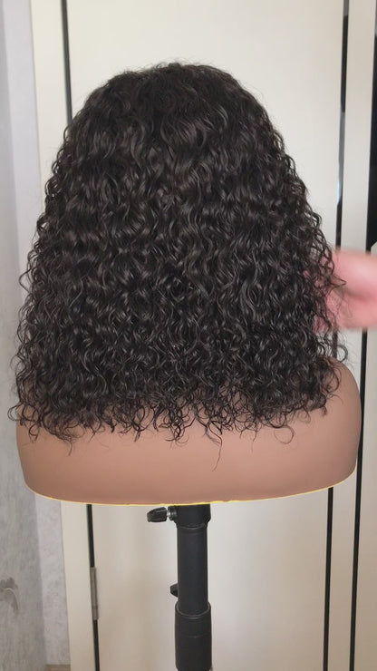 BOB wig natural color transparent lace